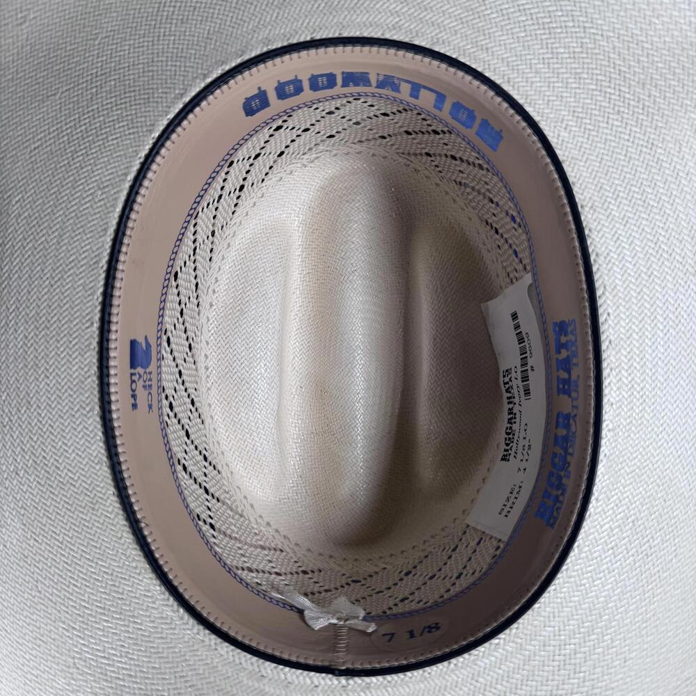 Bigger Hats, Cowboy Hat Hollywood Ivory Size 7 1/8 Straw Hat - Picture 7 of 10